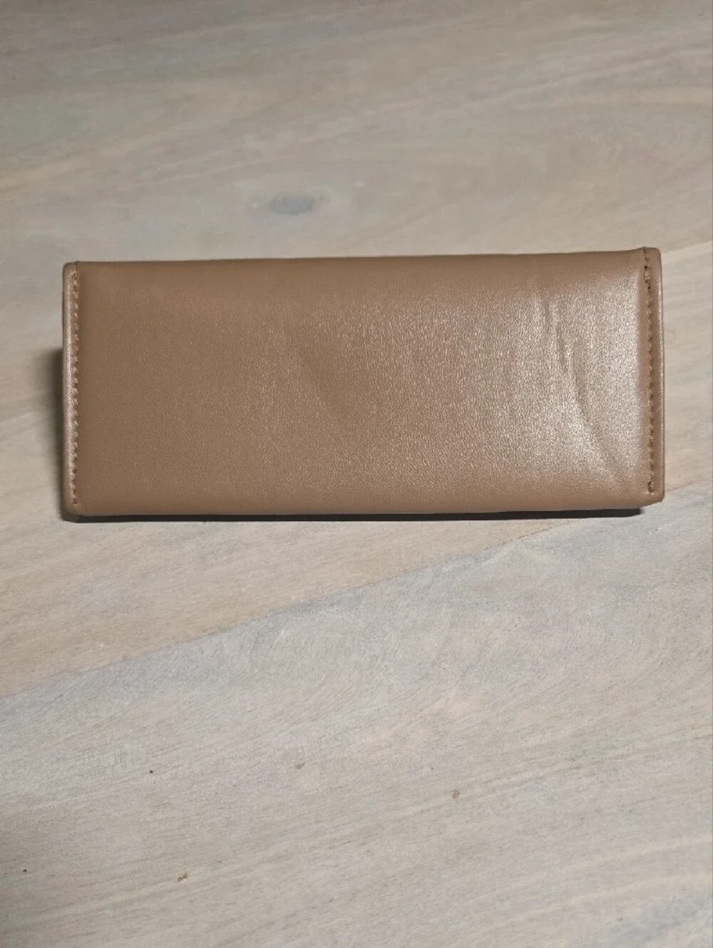 Burberry Tan Leather Foldable Eyeglasses Sunglasses Case Logo
